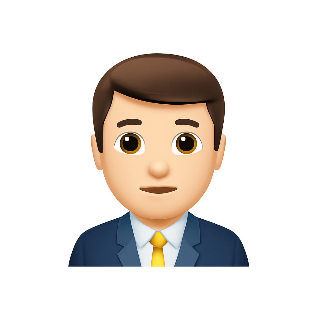Ícono de persona con traje que representa el soporte comercial y logístico ofrecido a distribuidores de Premier Max.